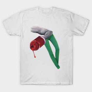 Red Nail Polish Bottle Dripping T-Shirt